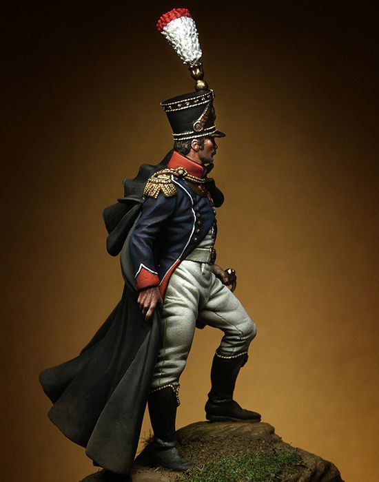 Officer of Grenadiers of Young Guard 54mm Tin Painted Toy Soldier Pre SaleArt 