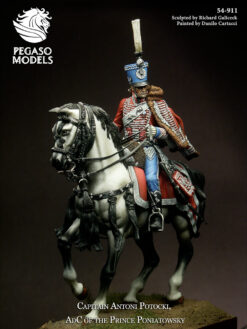 Pegaso Models 54-144 British Officer 7th Hussars 1815 54MM