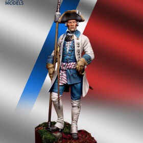 saxon infantry captain 75mm historical miniature