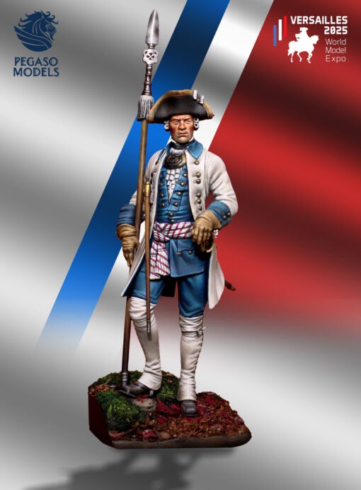 saxon infantry captain 75mm historical miniature