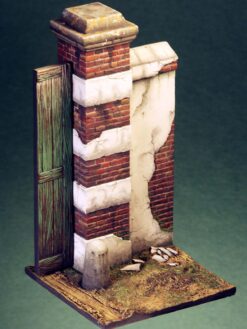 historical brick wall miniature scenery