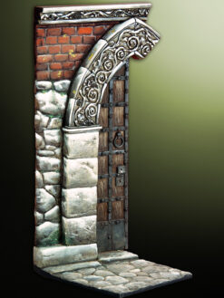 54mm medieval doorway scenery