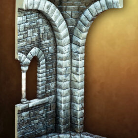 54mm medieval interior scenery