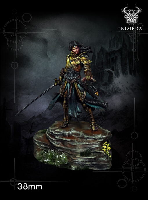38mm paladin miniature