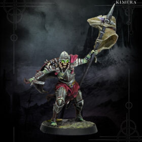 undead standard bearer miniature 38mm