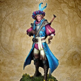fantasy bard miniature