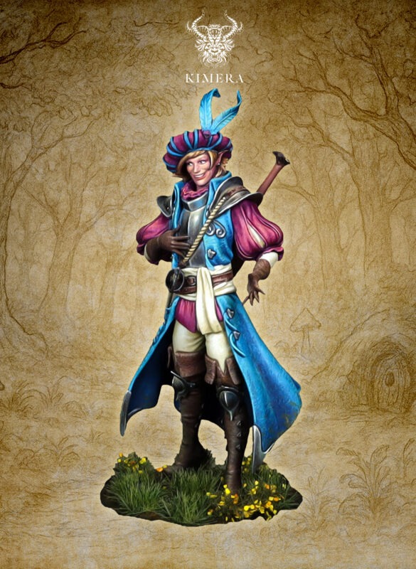 fantasy bard miniature