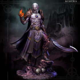 Vampire warlock miniature